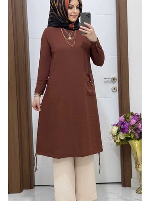 K Kahverengi Tunik Pantolon Takım