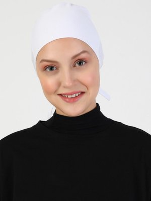 Beyaz Dikişsiz Bone Beyaz Dikişsiz Bone