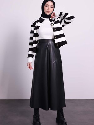 Naqishe Deri Etek Siyah