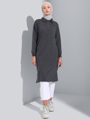 Granit Yumoş Kumaş Uzun Tunik