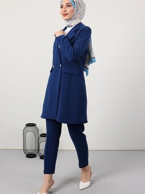 Blazer Ceket Takım Koyu Mavi