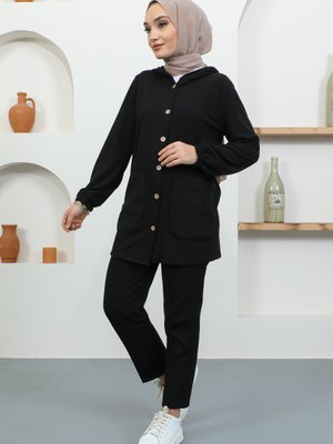 Kapşonlu Cepli Gömlek