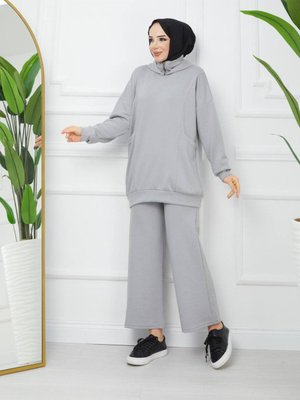 Kapşonlu Havuz Cepli Takım