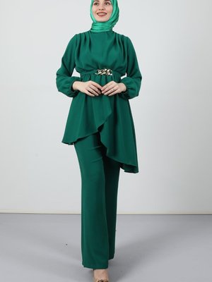 Gold Zincir Kuşak Takım Yeşil