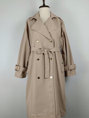 Çıt Çıtlı Trençkot Vizon Çıt Çıtlı Trençkot Vizon