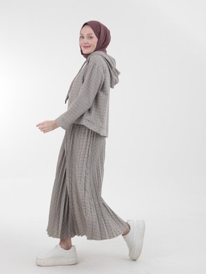 Armine Trend Ekose Desenli Spor İkili Takım Vizon