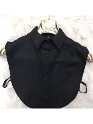 Yakalık Içlik Yarım Gömlek Siyah Yakalık Içlik Yarım Gömlek Siyah