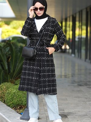 Regan Çizgi Detay Tüvit Kap Siyah