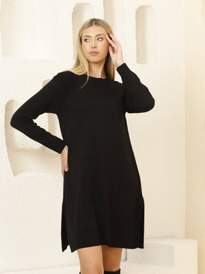 Yan Yırtmaçlı Triko Tunik