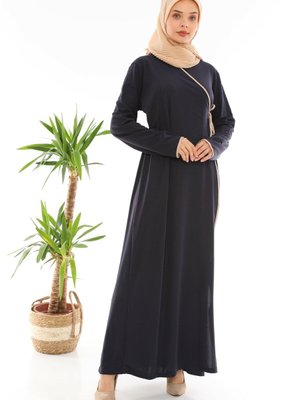 Bağlamalı Namaz Elbisesi Lacivert Bağlamalı Namaz Elbisesi Lacivert