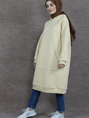 Şardonlu Uzun Sweatshirt Cm