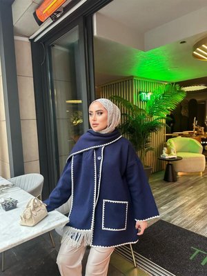 Atkılı Triko Ceket