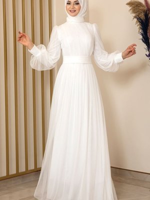 Sükse Abiye Elbise Ekru Design