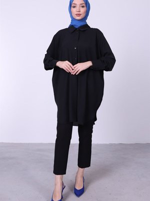 Naqıshe Oversize Tunik/siyah