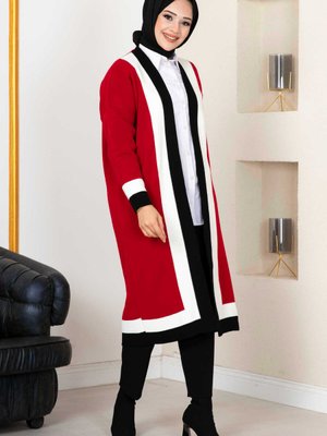 Çizgili Triko Hırka