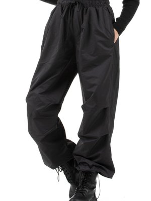 Parasut Kumaş Pantolon Siyah