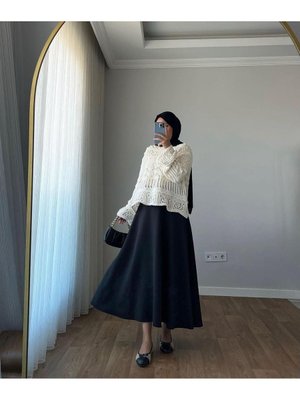 Scuba Mevlana Kloş Etek Siyah