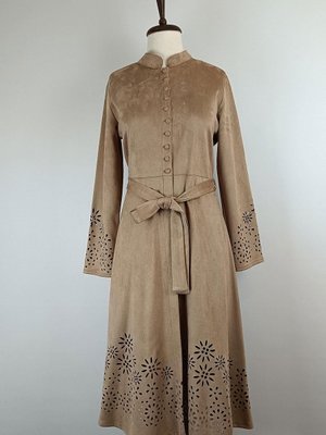 Lazer Kesim Detaylı Süet Kap Vizon K60 Lazer Kesim Detaylı Süet Kap Vizon K60