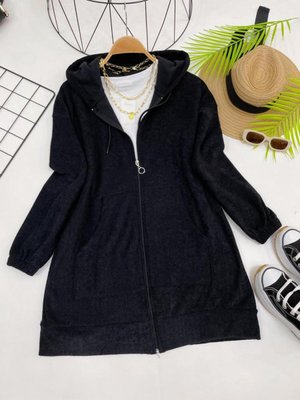 İçi Polarlı Fermuarlı Tunik