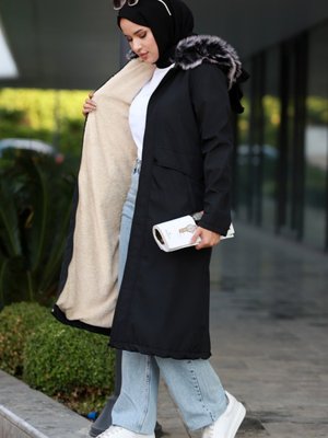 Denis Çakımlı Mont Siyah