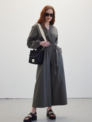 Gabardin Oversize Tulum Gri Gabardin Oversize Tulum Gri