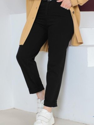 Kemerli Pantolon Siyah