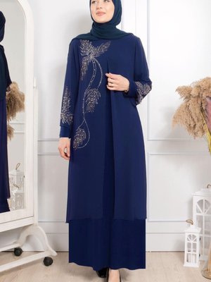 Yaprak Abiye Lacivert Fhm882 Yaprak Abiye Lacivert Fhm882