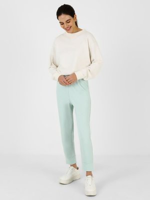 Mint Yeşili Beli Lastikli Pantolon