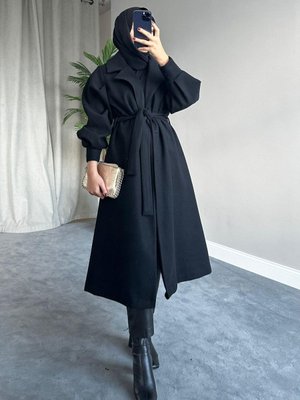 Mihver Kaşe Kaban Siyah