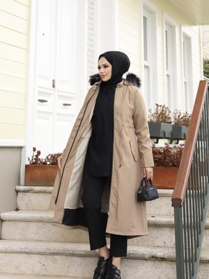 Gizli Patlı Vizon Mont