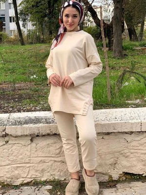 Bej Taşlı İkiiplik Takım