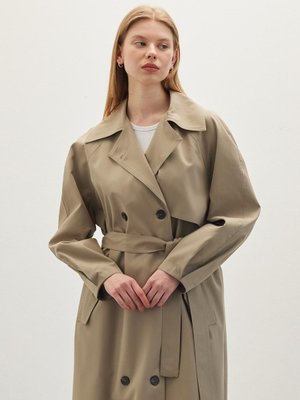 Kruvaze Trençkot Kum Kruvaze Trençkot Kum