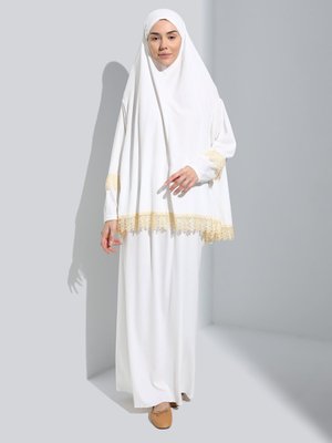 Krem Namaz Elbisesi Krem Namaz Elbisesi