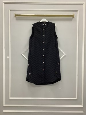 Desenli İnce Kapitone Yelek Desenli İnce Kapitone Yelek