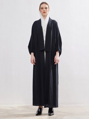 Siyah Natural Cotton Abaya