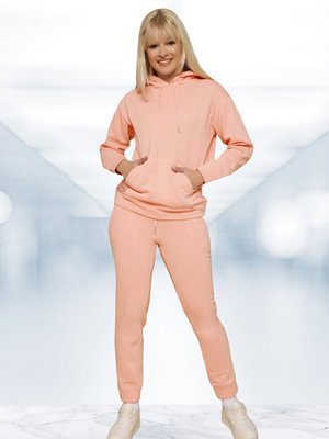 Pudra Kapüşonlu Peçli Sweatshirt Pudra Kapüşonlu Peçli Sweatshirt