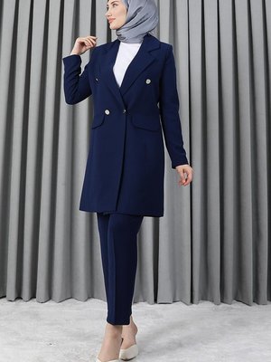 Blazer Ceket Takım Lacivert