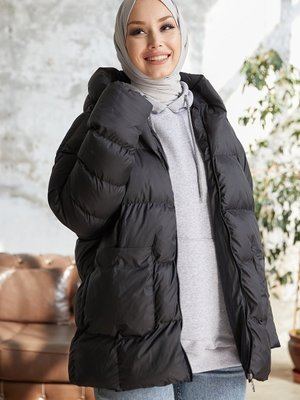 Mona Salaş Şişme Mont Siyah