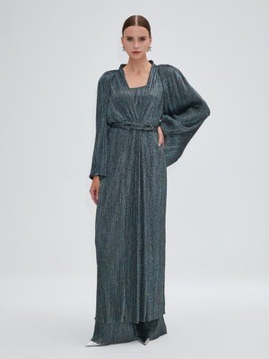 Simli Petrol Yeşili Kap