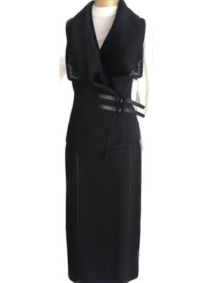 Kürk Ve Taş Detaylı Çelik Örme Yelek