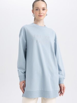 Regular Fit Bisiklet Yaka Sweatshirt Tunik