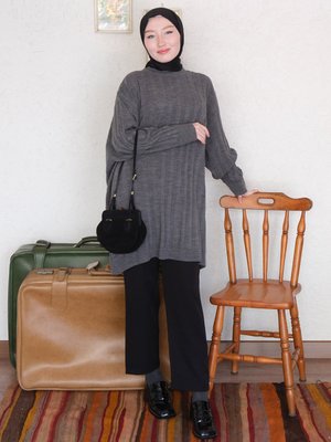 Antrasit Triko Tunik