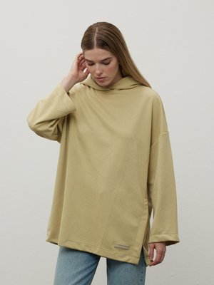 Kapüşonlu Tasarım Sweatshırt Sarı