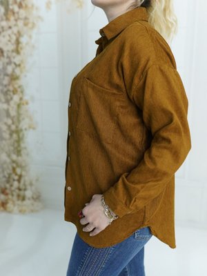 Kadife Gömlek Çift Cepli