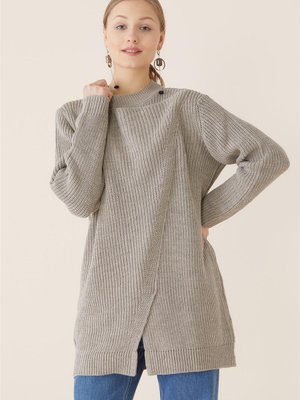 Selanik Kruvaze Tunik Bej