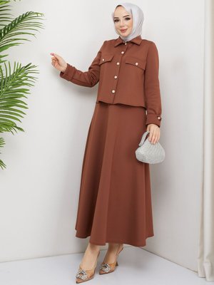 Scuba Etek Gömlek İkili Takım Scuba Etek Gömlek İkili Takım