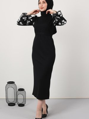 Gümüş Yaprak Elbise Gümüş Yaprak Elbise