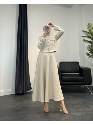 Angie Scuba Takım Bej