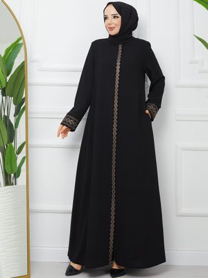 Yeni Sezon Kol Ve Boydan Pul Ve İşlemeli Detaylı Petek Kumaş Şık Zarif Kaliteli Yazlık Ferace Yeni Sezon Kol Ve Boydan Pul Ve İşlemeli Detaylı Petek Kumaş Şık Zarif Kaliteli Yazlık Ferace