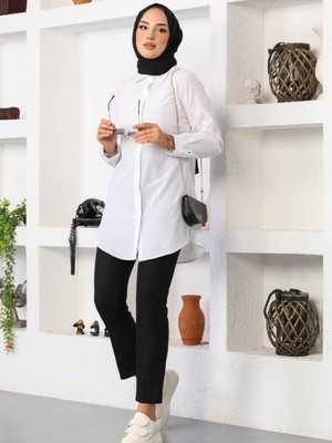 Boyfirend Gömlek Beyaz